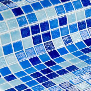 Mosaico Ez. Mezcla Celeste - Palmeta 30,5x50,5 cm. (Valor m² IVA INCL)
