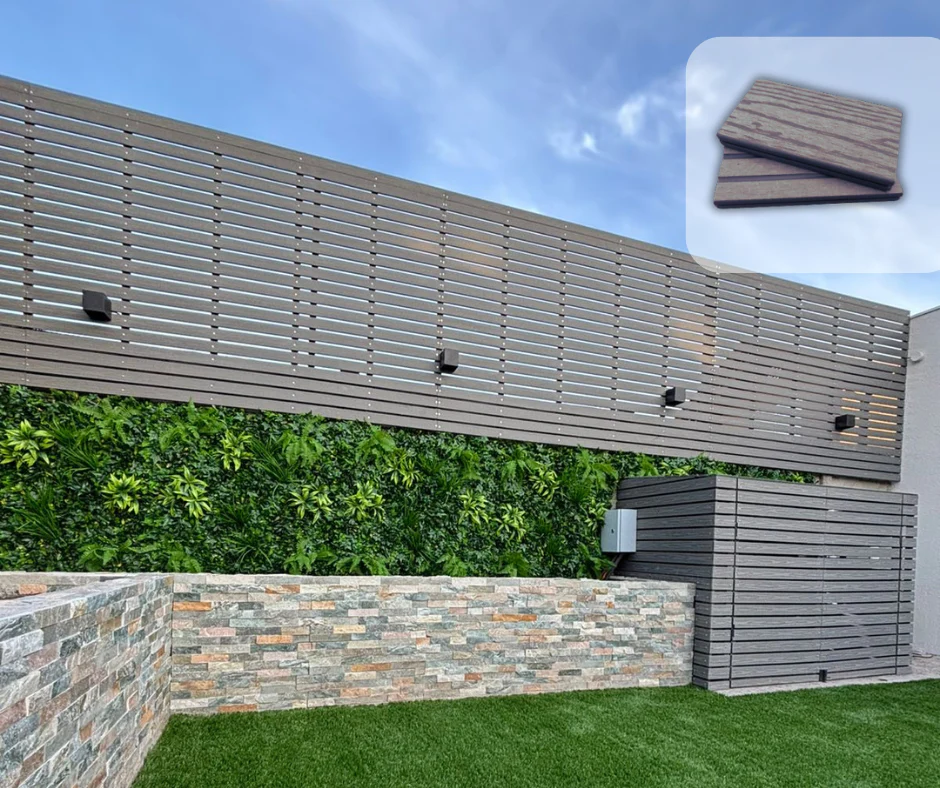 Cortavista wpc color gris - 220x6,3x1,2cm (iva incl)