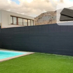 CortaVista WPC Color Negro - 220x6,3x1,2cm (IVA Incl)