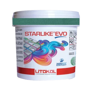 Frague Epoxico Starlike Verde Bali, 5Kg. Litokol Italy.