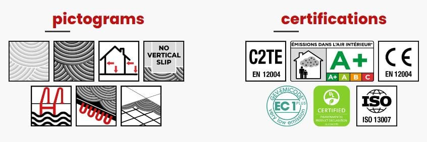 Adh. Mosaico k55, grigio 20kg c2+te /litokol italy - imagen 2