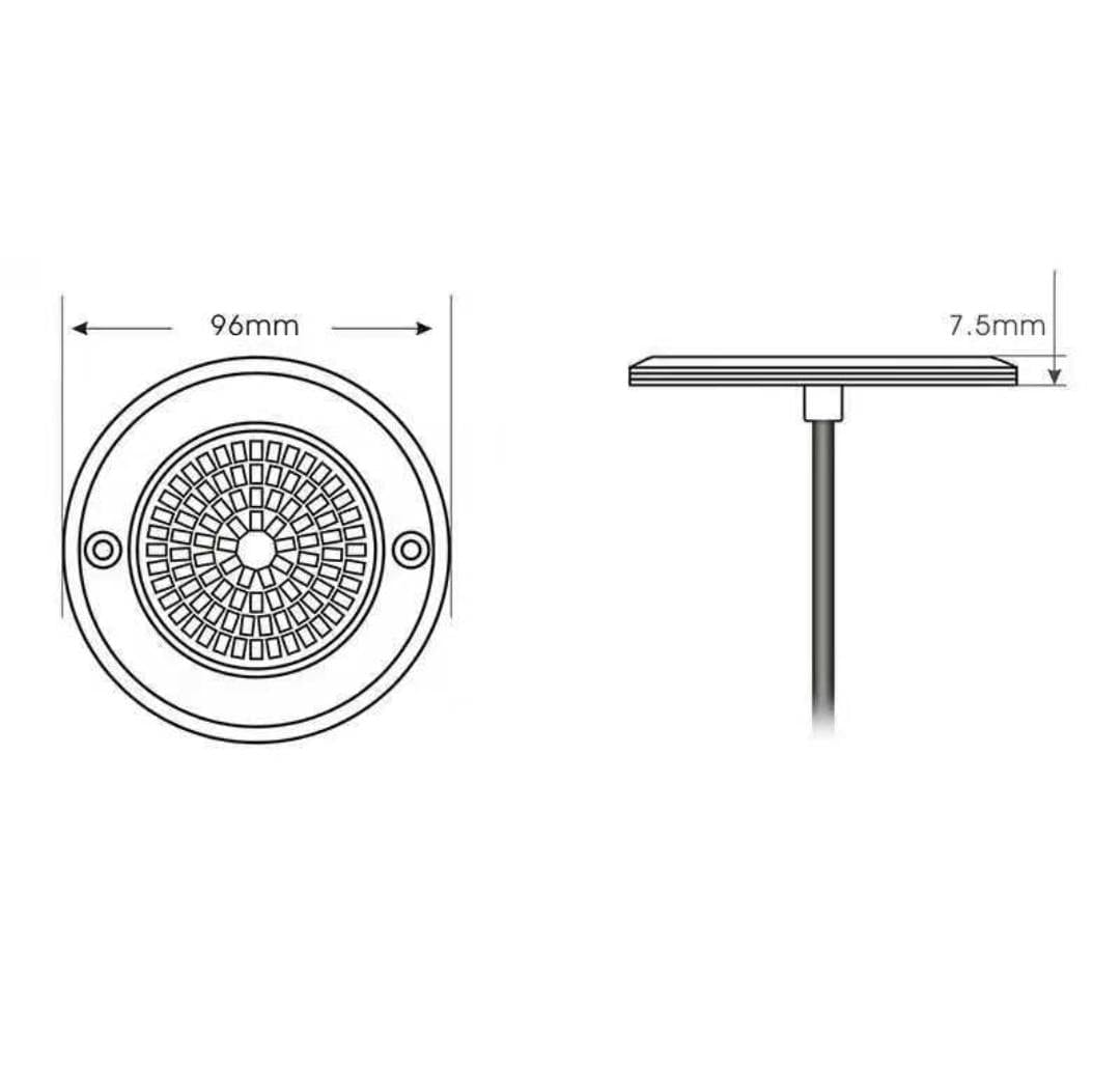 Foco inox cold white slim, 96mm / 10w. Valor iva incl. - imagen 2