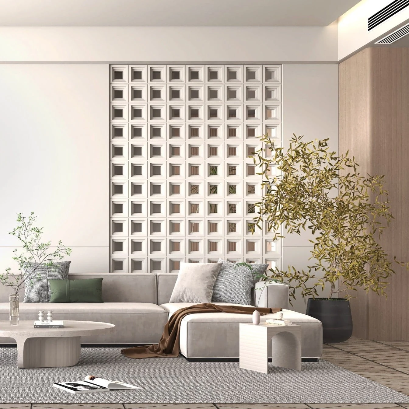 Deco bloque field blanco 20x20x10 cm. Oferta! - imagen 5