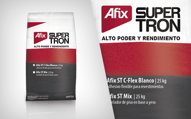 Adhesivo afix supertron c-flex blanco 25 kg - imagen 2