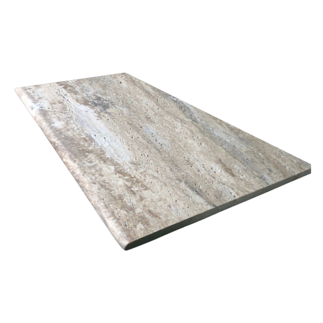 Borde travertino cepillado / brushed 40,6x91,4x2cm. Valor ml. Iva incl