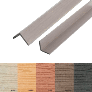 Perfil en L o ángulo WPC 220 x 5 x 5 cm (Precio Unidad IVA Incl)