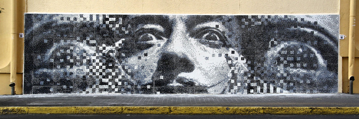 Pixel art mosaico lusso