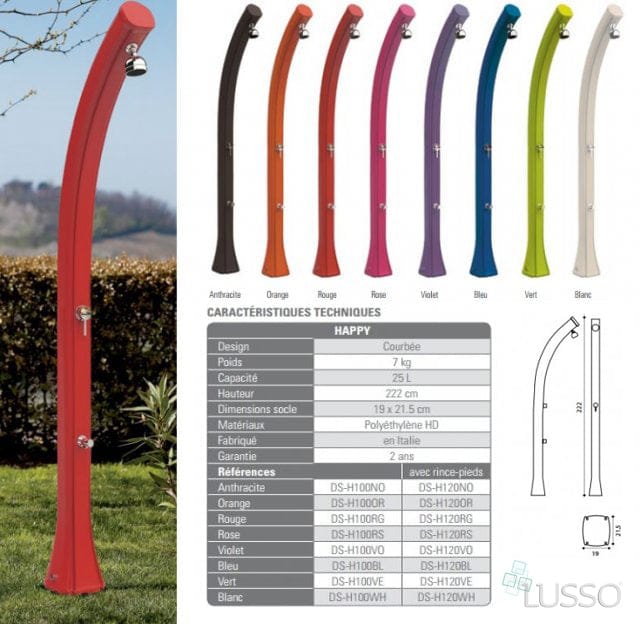 Ducha solar arkema italy blanco - imagen 2