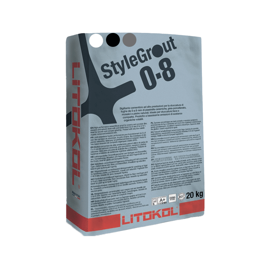 Fragüe tec. Style grout 20kg. Blanco/gris litokol