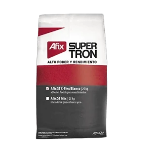 Adhesivo Afix Supertron C-Flex Blanco 25 Kg