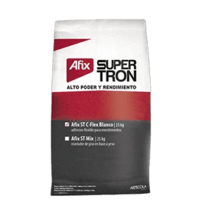 Adhesivo Afix Supertron C-Flex Blanco 25 Kg