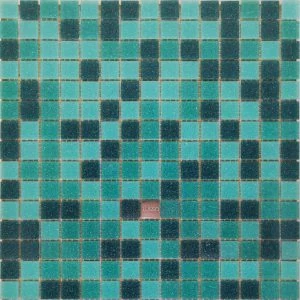 Mosaico Lusso Mix Turquesa Papel - 32,7x32,7 cm (Valor m² IVA INCL)